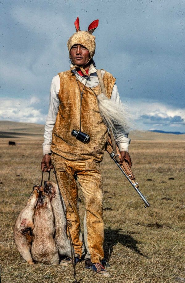 Mongoolse marmotjager, 1990. Foto AKG/History Today